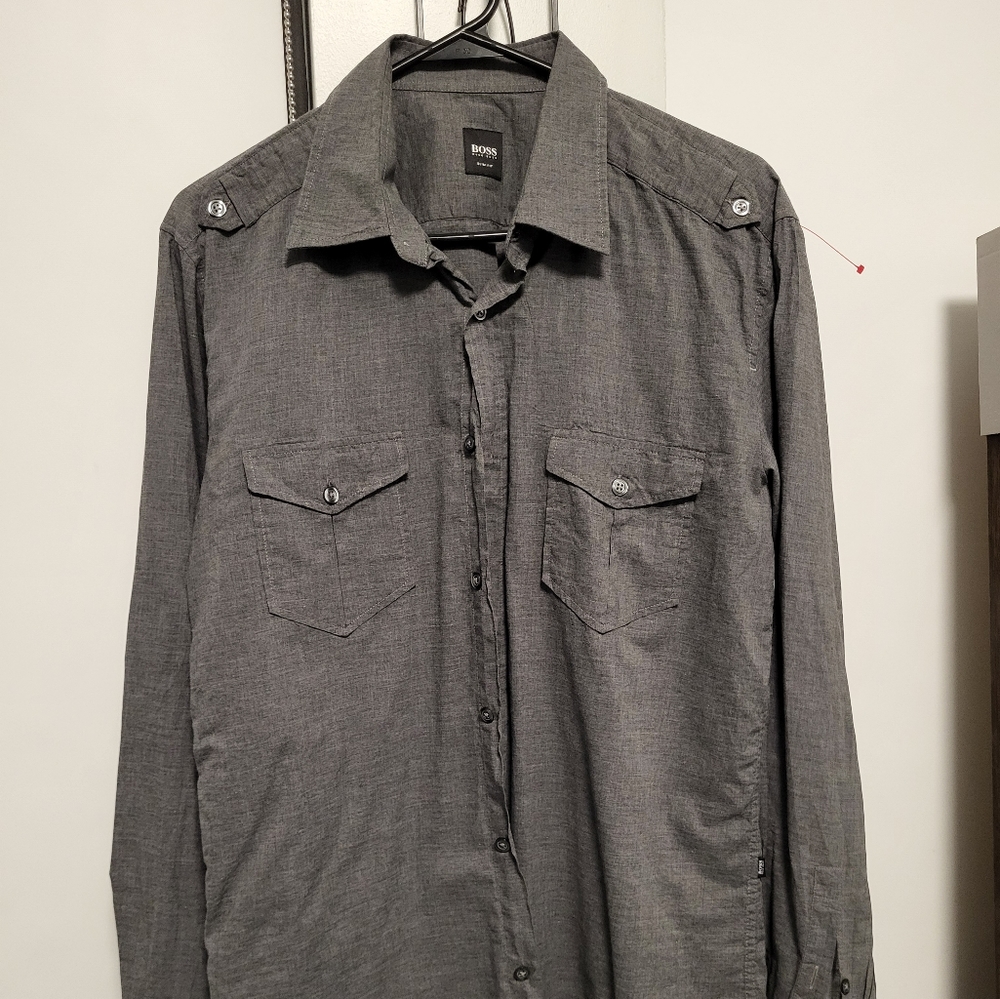 Hugo Boss  Slim Fit  Button Down Size Large